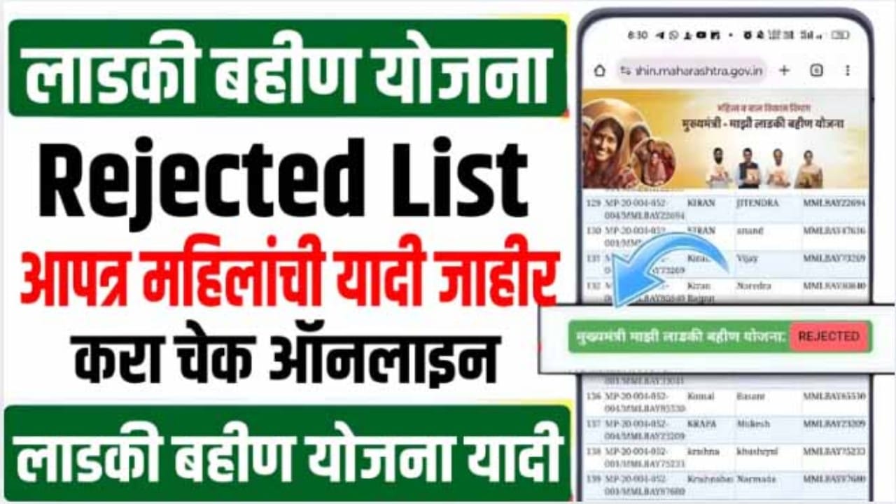 ladki bahin yojana rejected list