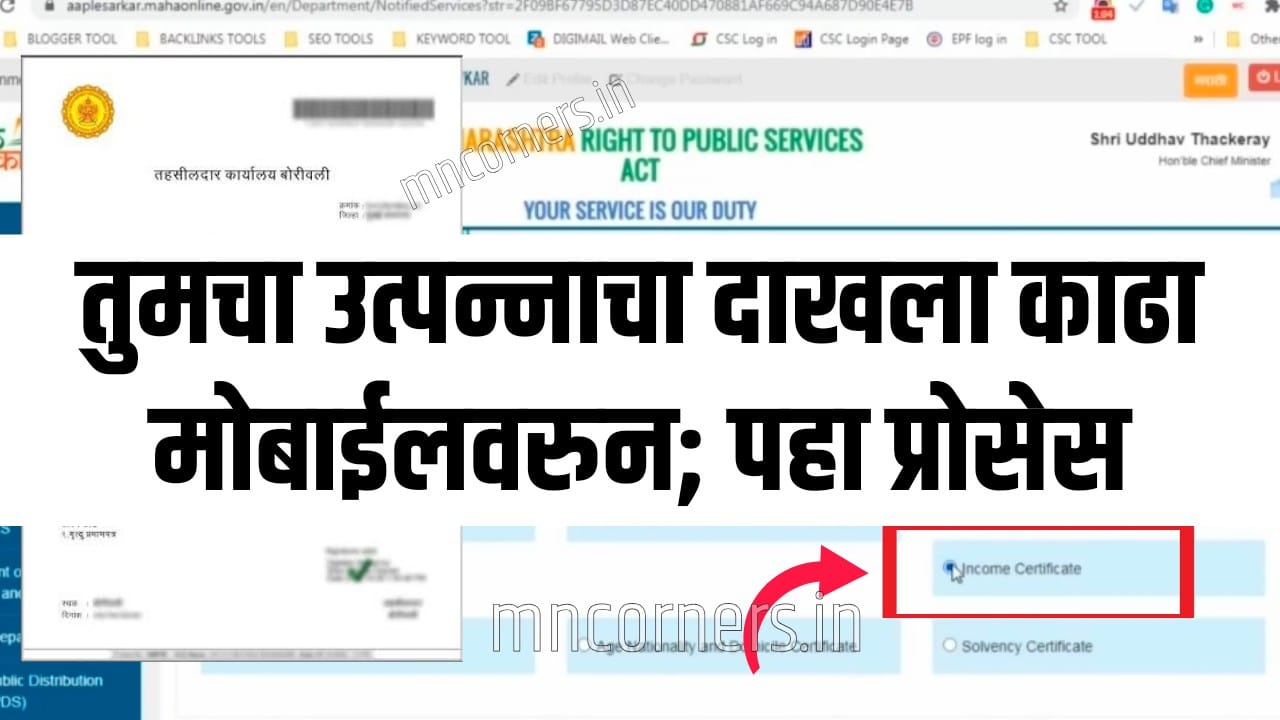 Income Certificate Online